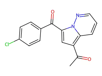 1-(7-(4-Chlorobenzoyl)pyrrolo(1,2-B)pyridazin-5-YL)ethanone structure