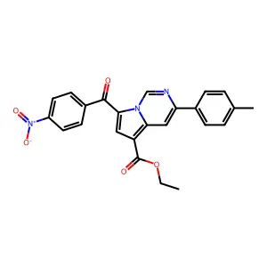 ET 3-(4-Methylphenyl)-7-(4-nitrobenzoyl)pyrrolo(1,2-C)pyrimidine-5-carboxylate structure