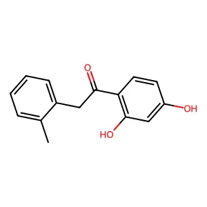 1-(2,4-Dihydroxyphenyl)-2-(2-methylphenyl)ethanone structure