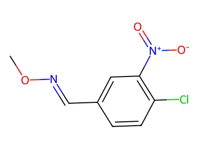 4-chloro-3-nitrobenzenecarbaldehyde O-methyloxime structure