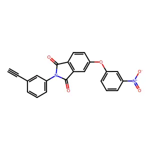 2-(3-Ethynylphenyl)-5-(3-nitrophenoxy)isoindole-1,3-dione structure