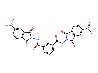 1-N,3-N-bis(5-nitro-1,3-dioxoisoindol-2-yl)benzene-1,3-dicarboxamide structure
