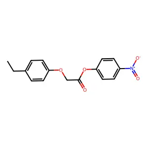 4-Nitrophenyl 2-(4-ethylphenoxy)acetate structure