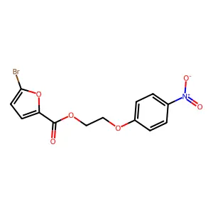 2-(4-Nitrophenoxy)ethyl 5-bromofuran-2-carboxylate structure