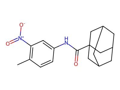 N-(4-methyl-3-nitrophenyl)adamantane-1-carboxamide structure