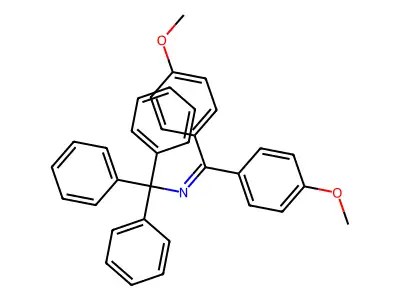 N-[bis(4-methoxyphenyl)methylidene]-1,1,1-triphenylmethanamine structure