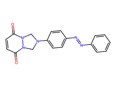 1H-[1,2,4]Triazolo[1,2-a]pyridazine-5,8-dione, 2,3-dihydro-2-[4-(2-phenyldiazenyl)phenyl]- structure