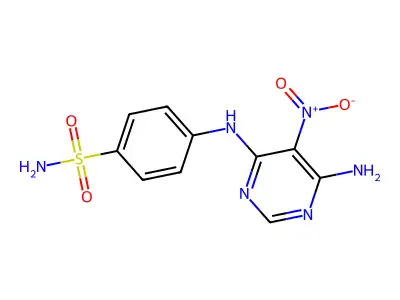 4-[(6-Amino-5-nitropyrimidin-4-yl)amino]benzenesulfonamide structure