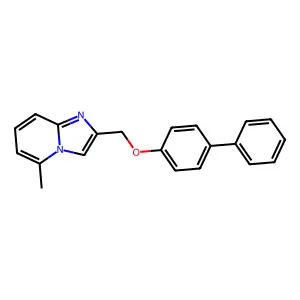 5-Methyl-2-[(4-phenylphenoxy)methyl]imidazo[1,2-a]pyridine structure