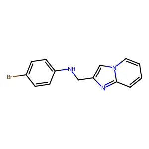 4-bromo-N-(imidazo[1,2-a]pyridin-2-ylmethyl)aniline structure