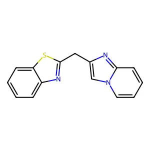2-(Imidazo[1,2-a]pyridin-2-ylmethyl)-1,3-benzothiazole structure