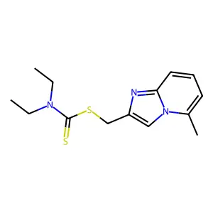 (5-Methylimidazo[1,2-a]pyridin-2-yl)methyl diethylcarbamodithioate structure