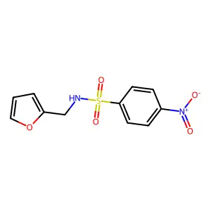 N-(furan-2-ylmethyl)-4-nitrobenzenesulfonamide structure