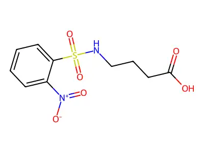 4-{[(2-Nitrophenyl)sulfonyl]amino}butanoic acid structure