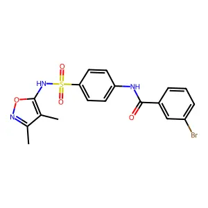 3-bromo-N-{4-[(3,4-dimethyl-1,2-oxazol-5-yl)sulfamoyl]phenyl}benzamide structure