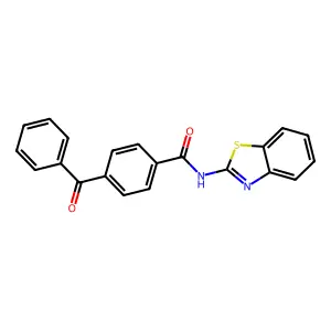 N-(benzo[d]thiazol-2-yl)-4-benzoylbenzamide structure