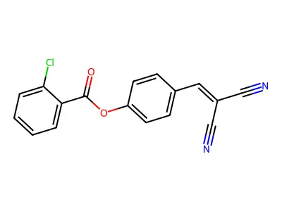 4-(2,2-Dicyanoethenyl)phenyl 2-chlorobenzoate structure