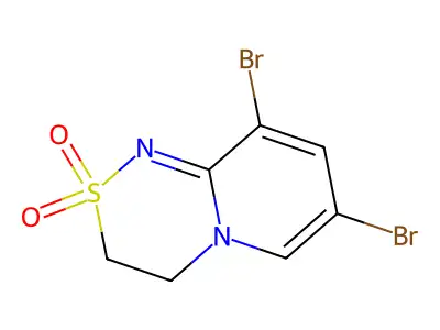 7,9-Dibromo-3,4-dihydropyrido[2,1-c][1,2,4]thiadiazine 2,2-dioxide structure