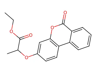 Ethyl 2-(6-oxobenzo[c]chromen-3-yl)oxypropanoate structure