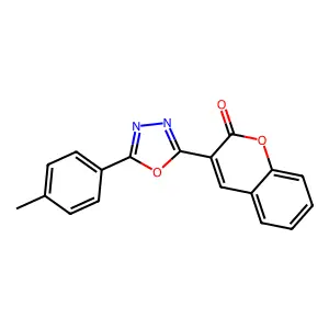 3-[5-(4-Methylphenyl)-1,3,4-oxadiazol-2-YL]-2H-chromen-2-one structure