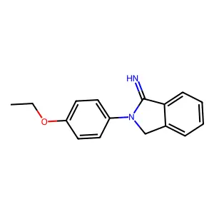 2-(4-ethoxyphenyl)-2,3-dihydro-1H-isoindol-1-imine structure