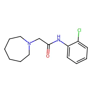 2-(azepan-1-yl)-N-(2-chlorophenyl)acetamide structure