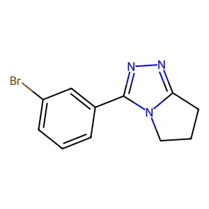 3-(3-bromophenyl)-6,7-dihydro-5H-pyrrolo[2,1-c][1,2,4]triazole structure