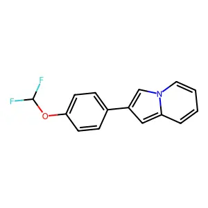 2-[4-(Difluoromethoxy)phenyl]indolizine structure
