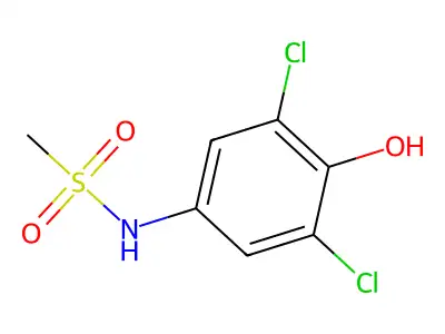 Methanesulfonamide, N-(3,5-dichloro-4-hydroxyphenyl)- structure