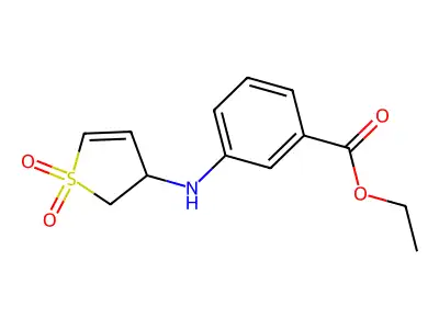 Ethyl 3-[(1,1-dioxo-2,3-dihydrothiophen-3-yl)amino]benzoate structure