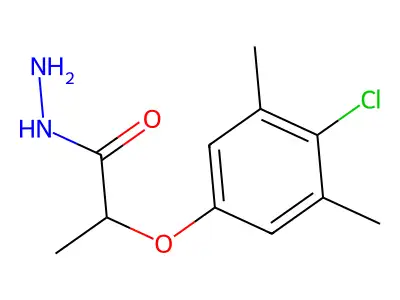 2-(4-Chloro-3,5-dimethylphenoxy)propanohydrazide structure