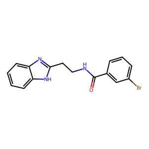 N-[2-(1H-benzimidazol-2-yl)ethyl]-3-bromobenzamide structure