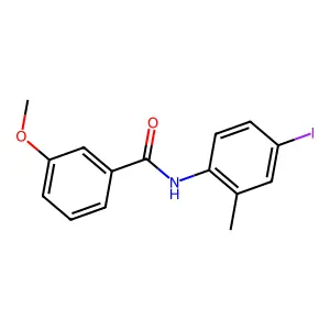 N-(4-iodo-2-methylphenyl)-3-methoxybenzamide structure