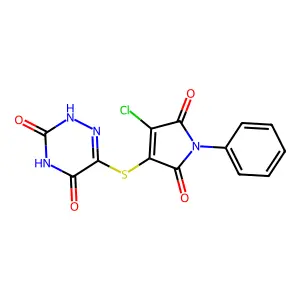 C13H7ClN4O4S structure