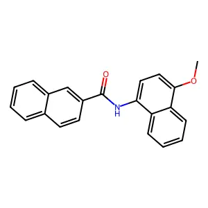 N-(4-methoxynaphthalen-1-yl)naphthalene-2-carboxamide structure