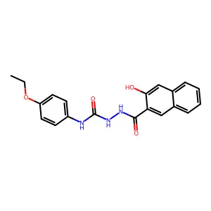 N-(4-ethoxyphenyl)-2-[(3-hydroxynaphthalen-2-yl)carbonyl]hydrazinecarboxamide structure