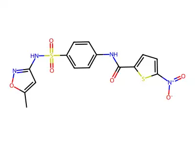 N-{4-[(5-Methyl-1,2-oxazol-3-YL)sulfamoyl]phenyl}-5-nitrothiophene-2-carboxamide structure