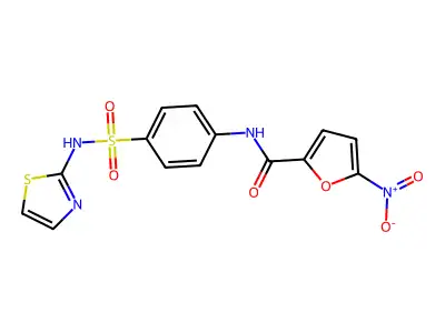 5-nitro-N-(4-(N-(thiazol-2-yl)sulfamoyl)phenyl)furan-2-carboxamide structure