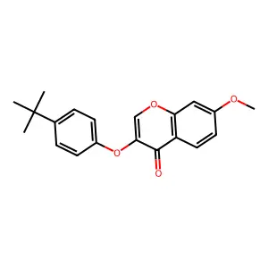 3-(4-Tert-butylphenoxy)-7-methoxychromen-4-one structure