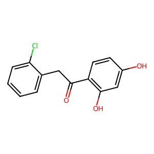 2-(2-Chlorophenyl)-1-(2,4-dihydroxyphenyl)ethan-1-one structure