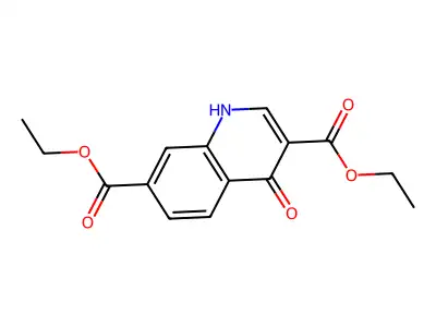 Diethyl 4-oxo-1,4-dihydroquinoline-3,7-dicarboxylate structure