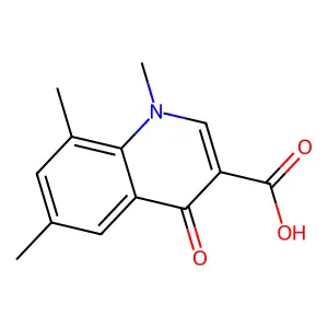 1,6,8-Trimethyl-4-oxo-1,4-dihydroquinoline-3-carboxylic acid structure