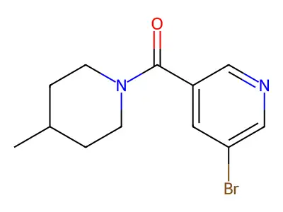 (5-Bromopyridin-3-yl)-(4-methylpiperidin-1-yl)methanone structure