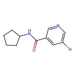 N-Cyclopentyl 5-bromonicotinamide structure