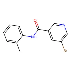 5-bromo-N-(2-methylphenyl)pyridine-3-carboxamide structure