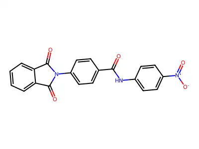 4-(1,3-dioxo-1,3-dihydro-2H-isoindol-2-yl)-N-(4-nitrophenyl)benzamide structure