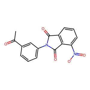 2-(3-acetylphenyl)-4-nitro-1H-isoindole-1,3(2H)-dione structure