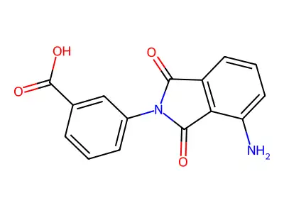 3-(4-Amino-1,3-dioxoisoindolin-2-yl)benzoic acid structure