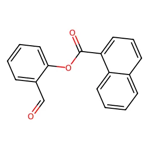 2-Formylphenyl 1-naphthoate structure