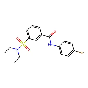 N-(4-bromophenyl)-3-[(diethylamino)sulfonyl]benzamide structure